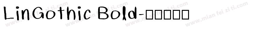 LinGothic Bold字体转换